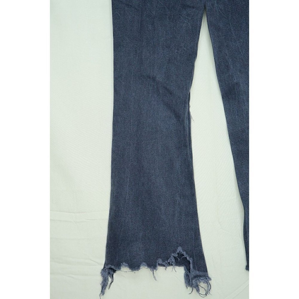 BDG Urban Outfitters Flare Jeans Black Bootcut Cropped Destroyed Women's Sz 24 - Picture 7 of 10